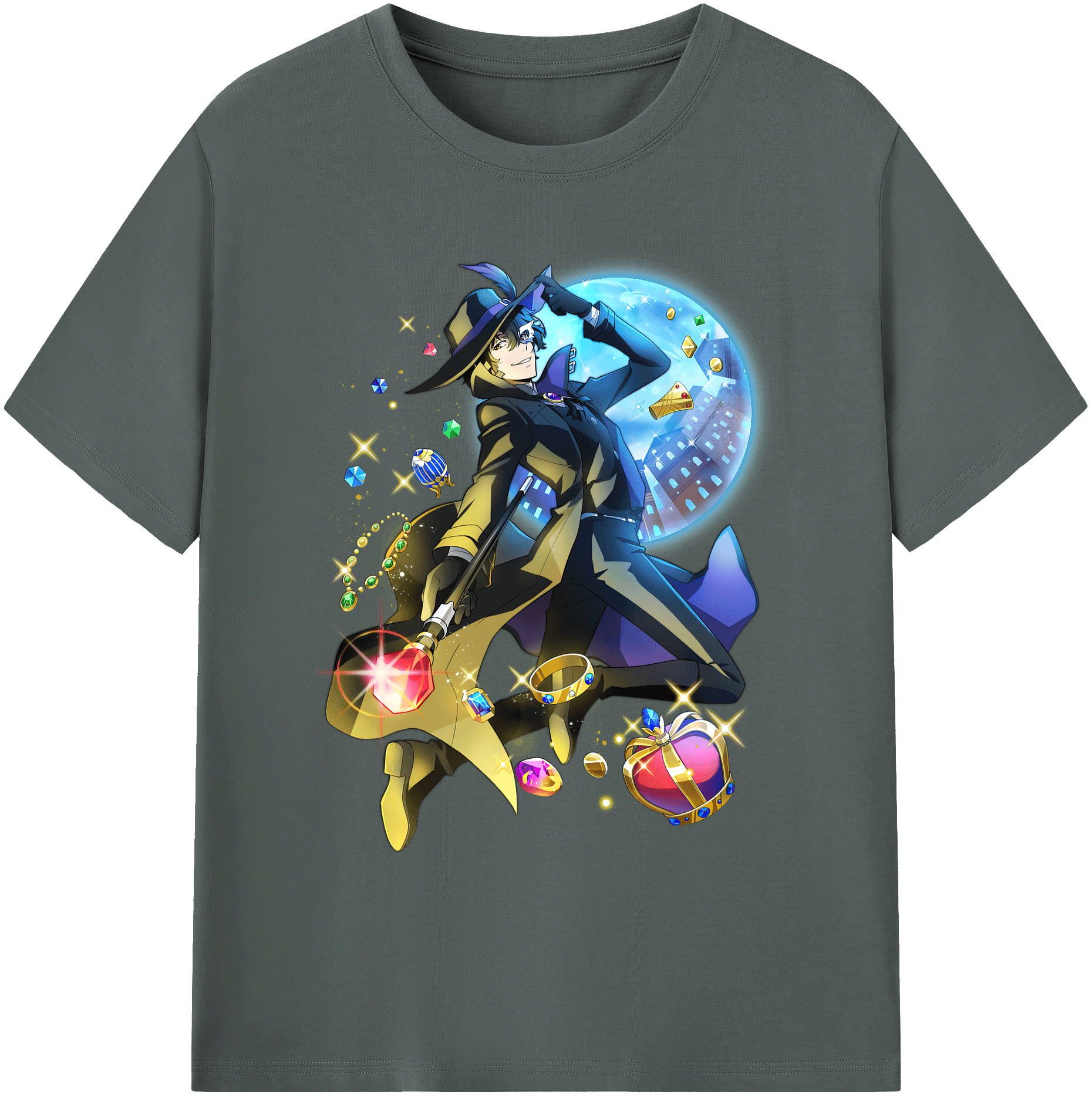 （画像用） 文豪ストレイドッグス Bungo Stray Dogs 綿100％ メンズ半袖Tシャツ｜肌触りやわらか＆通気性
